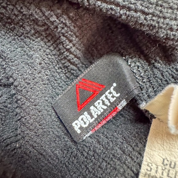 Vintage Patagonia Pullover Mens Medium Black Polartec Fleece Zip Up Made USA 90s - Picture 10 of 14